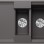 Virtuves Izlietne BLANCO ADIRA 6S SILG Rock Grey M.AF SILGRANIT™, Akmeņu pelēka 527603