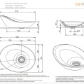 Раковина для ванной комнаты Sanindusa Morfys,  белая 108970004