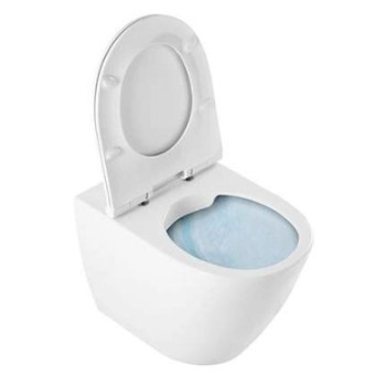 Подвесной унитаз Sanindusa Sanlife, Rimfree  Вертикальный выход без крышки, белый. 136011004