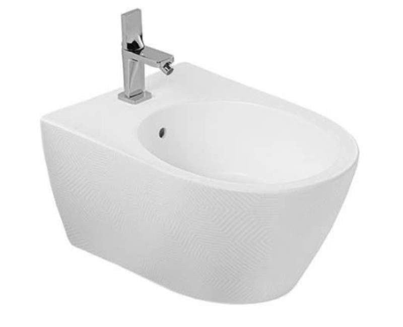 Подвесное биде Sanindusa Sanlife 56, белое, текстурированное 136450B04