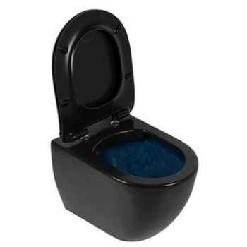 Подвесной унитаз Sanindusa Sanibold 50 Rimfree без крышки, Черный матовый 137034264