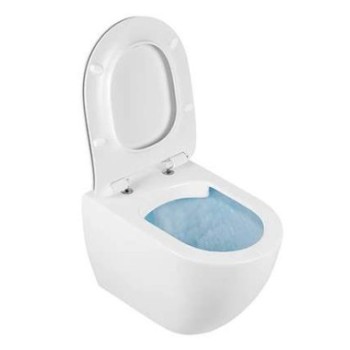 Подвесной унитаз Sanindusa Sanibold Rimfree с крышкой SoftClose Clipoff, белый. 137938604