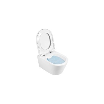 Подвесной унитаз Sanindusa Urb.Y 48 Rimfree с крышкой SoftClose Clipoff, белый. 140934004