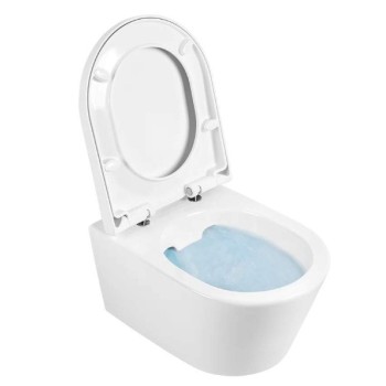 Подвесной унитаз Sanindusa Urb.Y 48 Rimfree с крышкой SoftClose Clipoff, белый. 140934004