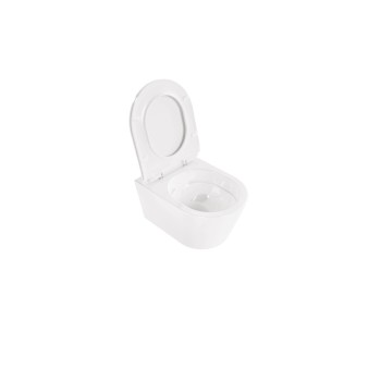 Подвесной унитаз Sanindusa Urb.Y 48 Rimfree с Clipoff крышкой SoftClose, белый. 140938004