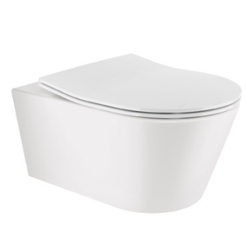 Подвесной унитаз Sanindusa Urb.Y 52 Rimfree с Clipoff крышкой SoftClose, белый. 140947004