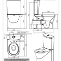 Tualetas Sanindusa URB.Y 60 Rimfree, su SoftClose EasyClipp dangčiu, Baltas 140952004