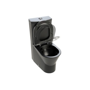 Tualetas Sanindusa URB.Y 60 Rimfree, su SoftClose EasyClipp dangčiu, Juodas matinė 140952264