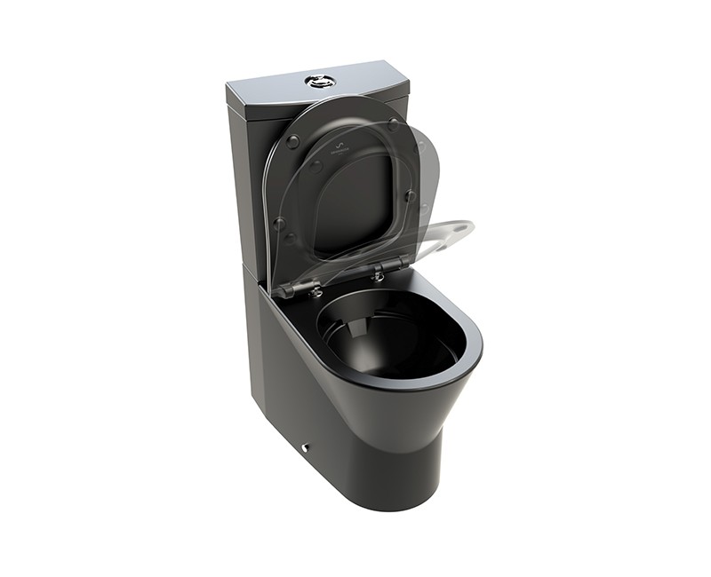 Унитаз Sanindusa URB.Y 60 Rimfree с крышкой SoftClose EasyClipp, матовый черный. 140952264