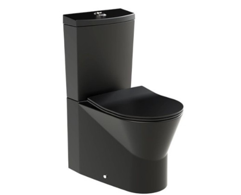 Унитаз Sanindusa URB.Y 60 Rimfree с крышкой SoftClose EasyClipp, матовый черный. 140952264