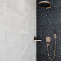 Смеситель для душа Hansgrohe Ecostat Square с термостатом, 2 устройства, полированный бронзовый оттенок 15714140