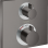 Dušas maisītājs Hansgrohe Ecostat Square ar termostatu, 2 ierīcēm, birstēts melns hroms 15714340