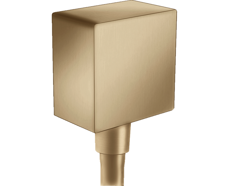 Dušas izvads Hansgrohe Fixfit Square ar pretvārstu, pulēta bronza 26455140