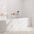 Dušas izvads Hansgrohe Fixfit Square ar pretvārstu, pulēta bronza 26455140
