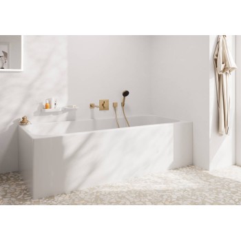 Dušas izvads Hansgrohe Fixfit Square ar pretvārstu, pulēta bronza 26455140