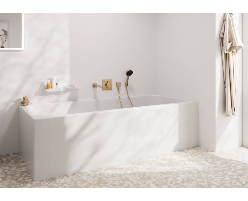 Dušas izvads Hansgrohe Fixfit Square ar pretvārstu, pulēta bronza 26455140