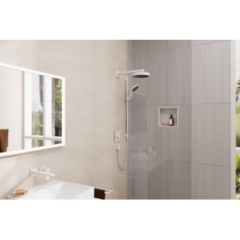 Dušas izvads Hansgrohe Fixfit Square ar pretvārstu, matēti balts 26455700