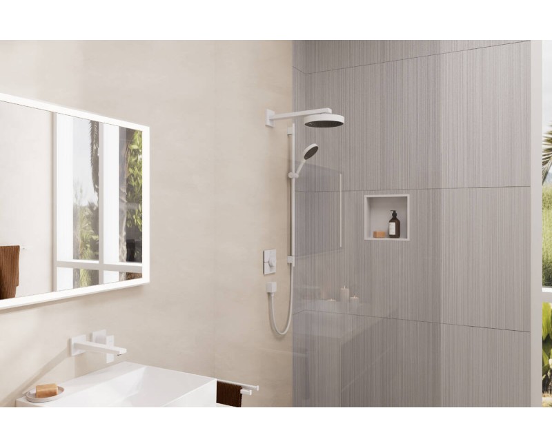 Душевой вывод Hansgrohe Fixfit с обратным клапаном, матово-белый 26455700