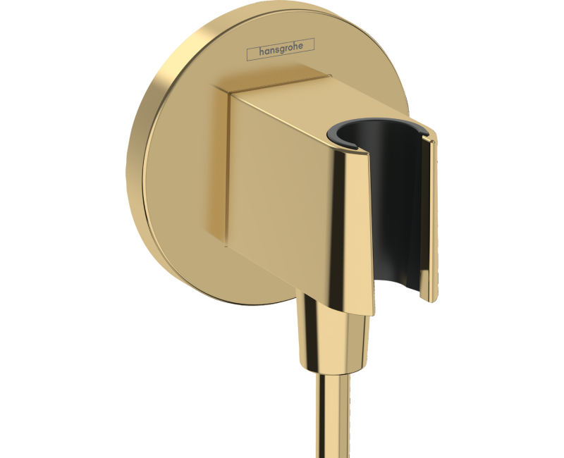 Dušas izvads Hansgrohe Fixfit S ar turētāju, zelta krāsā 26888990