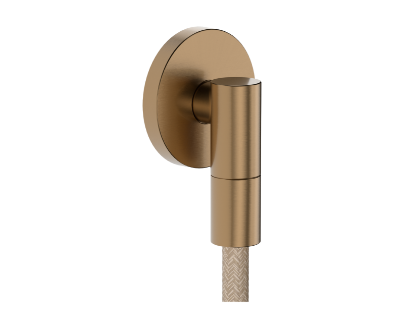 Душевой вывод Hansgrohe FixFit Fine S, полированная бронза 28882140