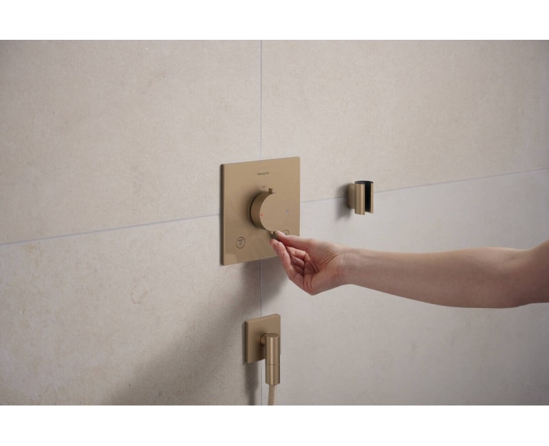 Душевой вывод Hansgrohe FixFit Fine E, матовая бронза 28883140