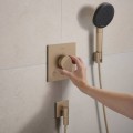 Душевой вывод Hansgrohe FixFit Fine E, матовая бронза 28883140