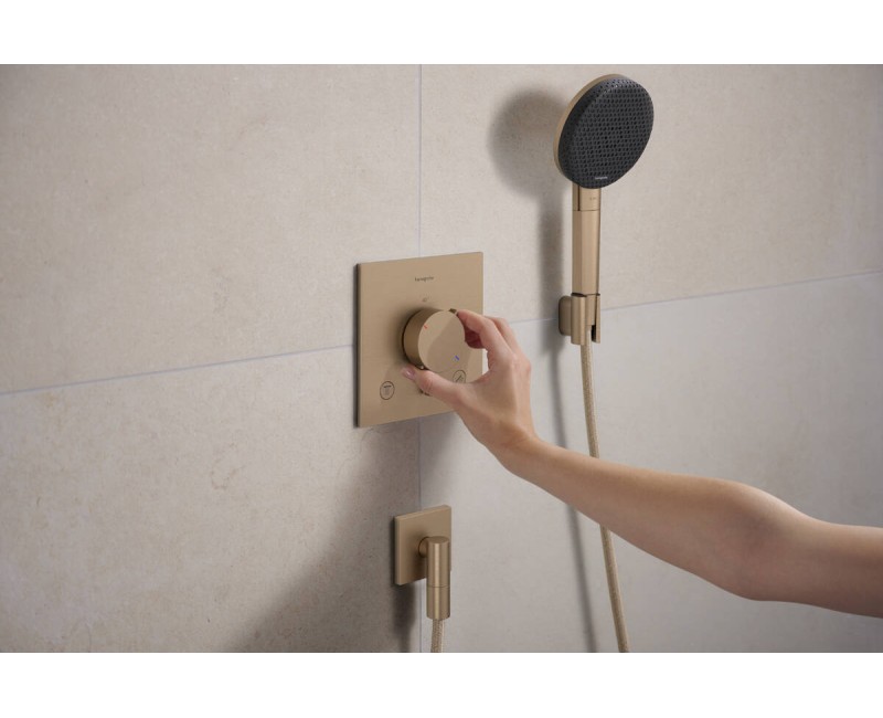 Душевой вывод Hansgrohe FixFit Fine E, матовая бронза 28883140