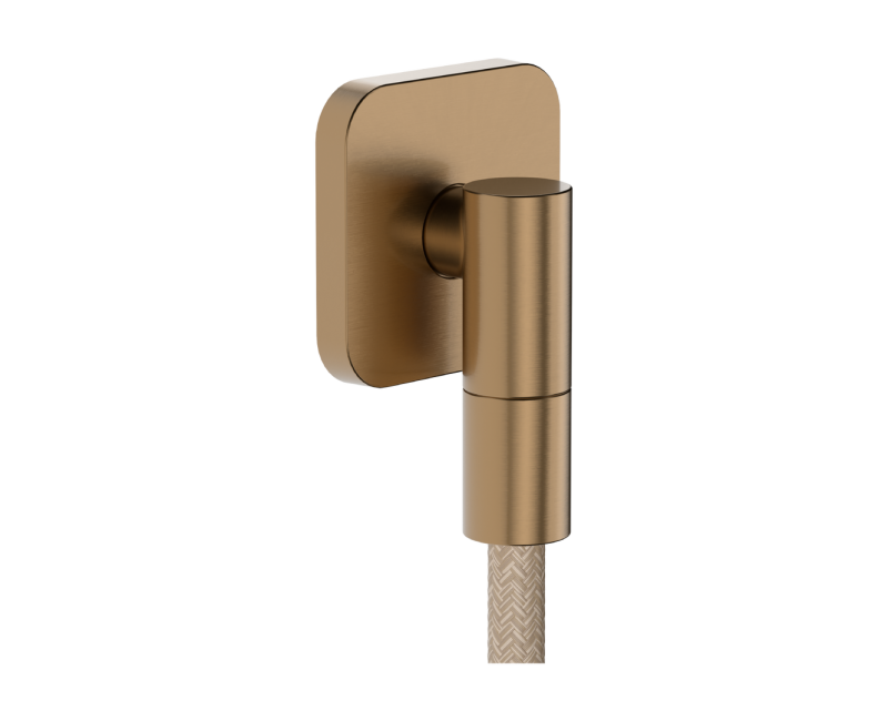 Душевой вывод Hansgrohe FixFit Fine Q, полированная бронза 28884140