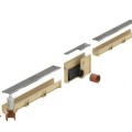Smilšķērājs ACO EuroLine 2.0 B125, H=30cm ar plastmasas režģi, 3004024
