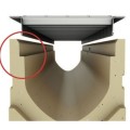 Smilšķērājs ACO EuroLine 2.0 B125, H=30cm ar plastmasas režģi, 3004024