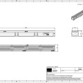 Канал ACO EuroLine 2.0 B125, 1 м, с пластиковой сеткой, 3004021