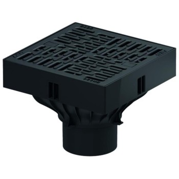 Трап ACO Self XtraPoint с пластиковой решеткой, 250x250x205, B125, DN100