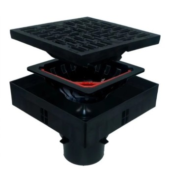 Трап ACO Self XtraPoint с пластиковой решеткой, 250x250x205, B125, DN100