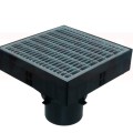 Трап ACO Self XtraPoint с оцинкованной решеткой в форме собачьей лапы, 250x250x205, B125, DN100