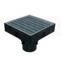 Трап ACO Self XtraPoint с оцинкованной решеткой в форме собачьей лапы, 250x250x205, B125, DN100