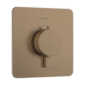 Dušas maisītājs Hansgrohe Ecostat Comfort Q ar termostatu iebūvējams, 1 ierīce pulēts bronzas tonis 33712140
