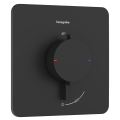 Dušas maisītājs Hansgrohe Ecostat Comfort Q ar termostatu iebūvējams, 1 ierīce matēti melns 33712670