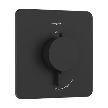 Dušas maisītājs Hansgrohe Ecostat Comfort Q ar termostatu iebūvējams, 1 ierīce matēti melns 33712670