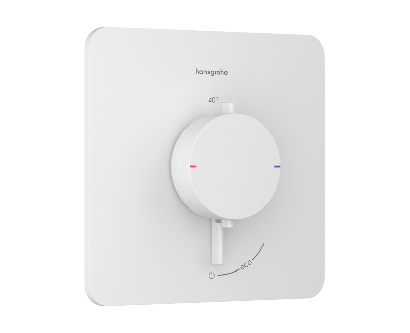 Dušas maisītājs Hansgrohe Ecostat Comfort Q ar termostatu iebūvējams, 1 ierīce matēti balts 33712700