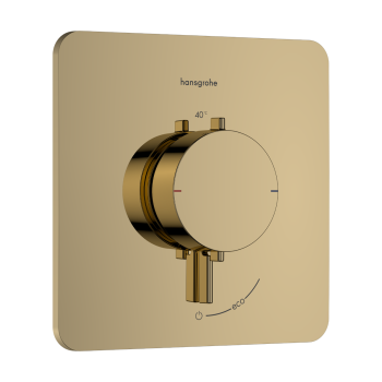 Dušas maisītājs Hansgrohe Ecostat Comfort Q ar termostatu iebūvējams, 1 ierīce pulēta zelta krāsa 33712990