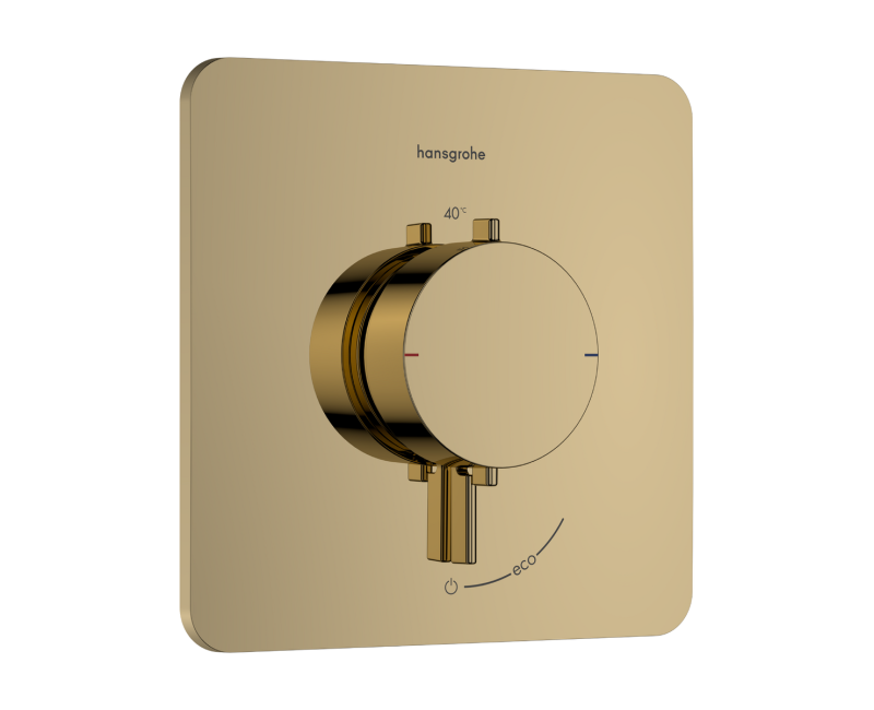 Dušas maisītājs Hansgrohe Ecostat Comfort Q ar termostatu iebūvējams, 1 ierīce pulēta zelta krāsa 33712990