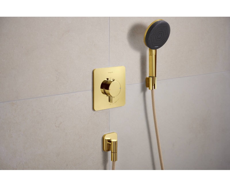 Dušas maisītājs Hansgrohe Ecostat Comfort Q ar termostatu iebūvējams, 1 ierīce pulēta zelta krāsa 33712990