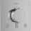 Dušas maisītājs Hansgrohe Ecostat Comfort Q ar termostatu iebūvējams, 2 ierīcēm, hroms 33713000