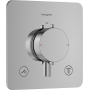 Dušas maisītājs Hansgrohe Ecostat Comfort Q ar termostatu iebūvējams, 2 ierīcēm, hroms 33713000