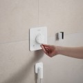 Dušas maisītājs Hansgrohe Ecostat Comfort Q ar termostatu iebūvējams, 2 ierīcēm, matēti balts 33713700