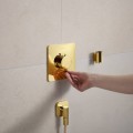 Dušas maisītājs Hansgrohe Ecostat Comfort Q ar termostatu iebūvējams, 2 ierīcēm, pulēta zelta izskats 33713990