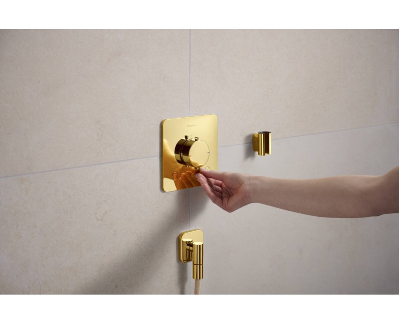 Dušas maisītājs Hansgrohe Ecostat Comfort Q ar termostatu iebūvējams, 2 ierīcēm, pulēta zelta izskats 33713990