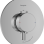 Dušas maisītājs Hansgrohe Ecostat Comfort S ar termostatu iebūvējams, 1 ierīce hroms 33714000
