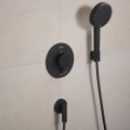 Смеситель для душа Hansgrohe Ecostat Comfort S с термостатом встроенный, 1 устройство, матовый черный 33714670