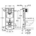 Iebūvējamais rāmis Grohe Solido Podam ar Melnu pogu 388112430